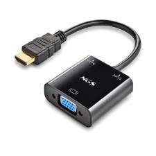 Cable Conversor NGS Chamaleon/ HDMI Macho - VGA Hembra/ 15cm/ Incluye Cable de Audio y Alimentación USB