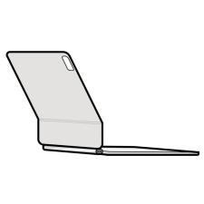 Magic Keyboard para iPad Pro 11' M4/ Español/ Blanco