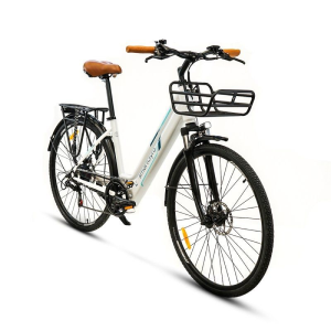 Bicicleta Eléctrica SmatGyro Ebike Sunset White/ Motor 250W/ Ruedas 27.5'/ Blanca