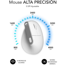 Ratón Ergonómico Inalámbrico por Bluetooth/ 2.4GHz Subblim Nature Vertical Ergo Dual Battery/ Batería Recargable/ Hasta 4000 DPI