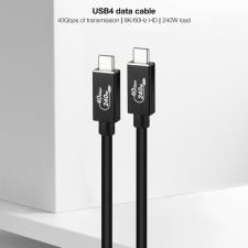 Cable USB 4.0 Nanocable 10.01.5001/ USB Tipo-C Macho - USB Tipo-C Macho/ Hasta 240W/ 40Gbps/ 1m/ Negro