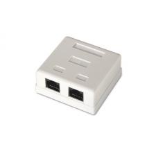 ROSETA DE SUPERFICIE RJ45 AISENS A139-0302 - CAT6 - UTP - 2*TOMAS - COLOR BLANCO