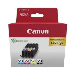 Cartucho de Tinta Original Canon CLI-551 Multipack/ Cian/ Magenta/ Amarillo/ Negro