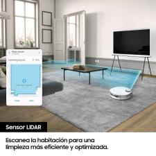 Robot Aspirador Samsung Jet Bot/ Autonomía 1.5h/ control por WiFi/ Blanco