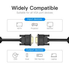 Cable VGA Vention DADBL/ VGA Macho - VGA Macho/ 10m/ Negro