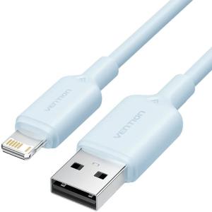 Cable USB 2.0 Lightning Vention LAMSH/ USB Macho - Lightning Macho/ 480Mbps/ 2m/ Azul