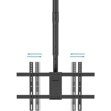 Soporte de Techo Giratorio/ Inclinable/ Nivelable TooQ LPCE2286TSLI-B para 2 TV de 43-86'/ hasta 100kg