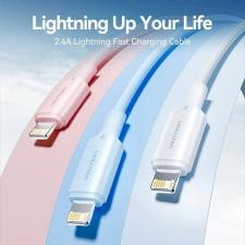 Cable USB 2.0 Lightning Vention LAMPF/ USB Macho - Lightning Macho/ 480Mbps/ 1m/ Rosa