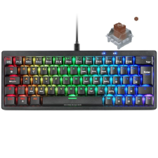 Teclado Gaming Mecánico Mars Gaming MKMINIPRO/ Switch Marrón/ Negro