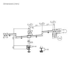 Soporte para 3 Monitoesr Aisens DT27TSR-281/ hasta 10kg