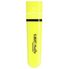 Caja de Marcadores Fluorescentes Bic Highlighter Flat Neón/ 12 unidades/ Amarillos