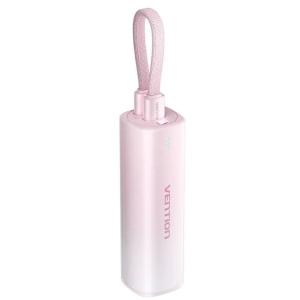 Powerbank 5000mAh Vention FHWR0/ 20W/ Wireless/ Rosa