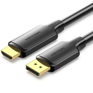 Cable Conversor Vention HFOBJ/ DisplayPort Macho - HDMI Macho/ 5m/ Negro