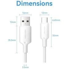 Cable USB 2.0 Tipo-C Vention CTQWH/ USB Tipo-C Macho - USB Macho/ Hasta 60W/ 480Mbps/ 2m/ Blanco