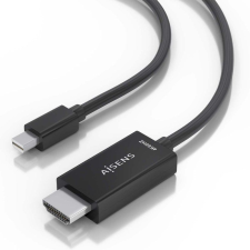 Cable Conversor Aisens A125-0890/ Mini DisplayPort Macho - HDMI Macho/ 5m/ Negro