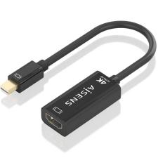 Cable Conversor Aisens A125-0904/ Mini DisplayPort Macho - HDMI Hembra/ 15cm/ Negro