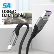 Cable USB 2.0 Tipo-C Vention COFHH/ USB Tipo-C Macho - USB Macho/ Hasta 100W/ 480Mbps/ 2m/ Gris