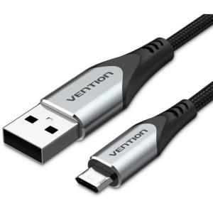 Cable USB 2.0 Vention COCHI/ USB Macho - MicroUSB Macho/ 480Mbps/ 3m/ Negro