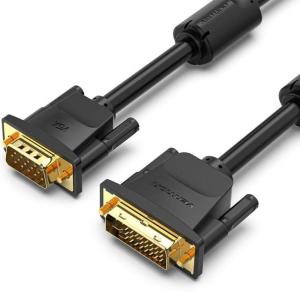 Cable Conversor Vention EACBH/ DVI-D Macho - VGA Macho/ 2m/ Negro