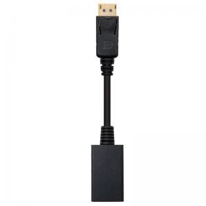 ADAPTADOR DISPLAYPORT A HDMI NANOCABLE 10.16.0502 - CONECTORES DP/M-HDMI A/H - 15CM - NEGRO - Imagen 1