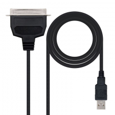 ADAPTADOR NANOCABLE 10.03.0001 - USB A PARALELO - CONECTORES TIPO A MACHO-CN36 MACHO - 1.5M - NEGRO