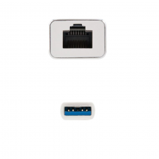 ADAPTADOR USB A LAN NANOCABLE 10.03.0401 - DE USB 3.0 A ETHERNET GIGABIT 10/100/1000 MBPS - 15CM - Imagen 2