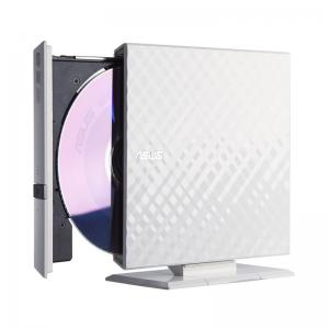 GRABADORA EXTERNA ASUS SDRW-08D2S-U LITE BLANCA - LECTURA / ESCRITURA DVD8X CD24X - DRAG AND BURN - CIFRADO DE DATOS - USB 2.0 -