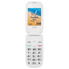 TELÉFONO MÓVIL LIBRE SPC HARMONY BLANCO - DOBLE PANTALLA - TECLAS GRANDES - DUAL SIM - CÁMARA - TECLA SOS - BAT LITIO - BASE CAR