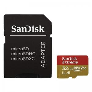 TARJETA EXTREME MICROSD HC UHS-I + ADAPTADOR SD SANDISK - 32GB - CLASE 10 - 100 MB/S - Imagen 1