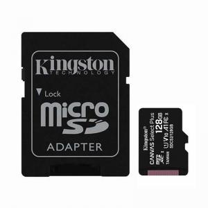 TARJETA MICROSD XC - 128GB + ADAPTADOR KINGSTON CANVAS SELECT PLUS - CLASE 10 - 100MB/S - Imagen 1