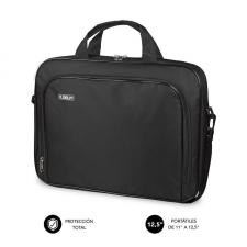 MALETÍN SUBBLIM OXFORD BLACK - PARA PORTÁTILES HASTA 11'-12.5'/ 27.9-31.7 CM - INTERIOR ACOLCHADO - BOLSILLO EXTERIOR - CORREA D