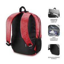 MOCHILA SUBBLIM URBAN LOCK RED - PARA PORTÁTILES HASTA 16'/40.64CM - 46*31*15CM - BLOQUEO ANTIRROBO - PUERTO USB - SALIDA AURICU