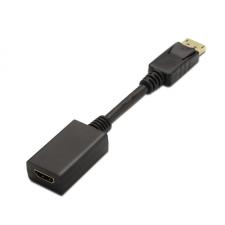 ADAPTADOR DISPLAYPORT A HDMI AISENS A125-0134 - CONECTORES DP(20 PINES MACHO) / HDMI TIPO A HEMBRA - 15CM - NEGRO - Imagen 2