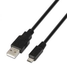 CABLE USB 2.0 AISENS A101-0029 - CONECTORES USB TIPO A MACHO/ USB TIPO MICRO B MACHO - 3M - NEGRO