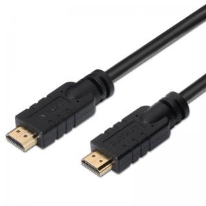 CABLE HDMI AISENS A119-0105 - ALTA VELOCIDAD V1.4 - CONECTORES HDMI (TIPO A) MACHO - REPETIDOR PARA AMPLIFICAR SEÑAL - 25M - NEG