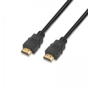 CABLE HDMI AISENS A120-0372 - SOPORTA 4K/2K - ALTA VELOCIDAD CON ETHERNET - CONECTORES TIPO A MACHO-MACHO - 10M - NEGRO - Imagen