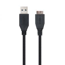 CABLE USB 3.0 NANOCABLE 10.01.1101-BK - TIPO A/M-MICRO B/M - NEGRO - 1M - Imagen 3