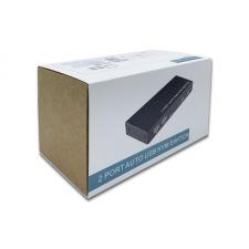 KVM AISENS A111-0400 NEGRO - 2 ORDENADORES CON UN SOLO TECLADO / RATÓN / MONITOR - CABLES INCLUIDOS 2*HDMI+ 2*USB - FUENTE DE AL