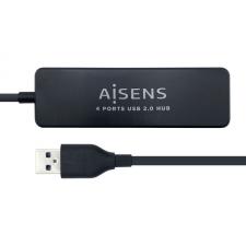 HUB USB AISENS A104-0402 NEGRO - CONECTORES 1*USB-A 2.0 MACHO / 4*USB-A 2.0 HEMBRA - LONGITUD CABLE 30CM - Imagen 2