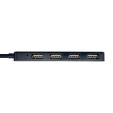 HUB USB AISENS A104-0402 NEGRO - CONECTORES 1*USB-A 2.0 MACHO / 4*USB-A 2.0 HEMBRA - LONGITUD CABLE 30CM - Imagen 3