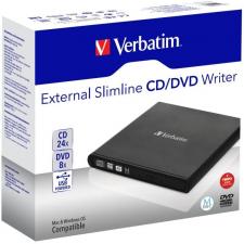 GRABADORA EXTERNA CD/DVD SLIMLINE VERBATIM 98938 BLACK - CD 24X - DVD 8X - COMPATIBLE CON MDISC - USB 2.0 - INCLUYE SOFTWARE GRA