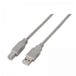 CABLE USB IMPRESORA AISENS A101-0001 - TIPO A MACHO-TIPO B MACHO - 1M - BEIGE - Imagen 1