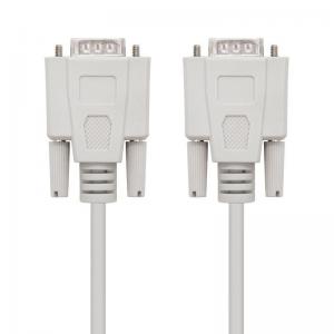 CABLE SERIE RS232 NANOCABLE 10.14.0102 - CONECTORES TIPO DB9/M-DB9/M - 1.8M - BEIGE - Imagen 1