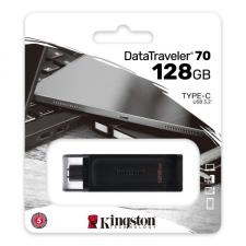 PENDRIVE KINGSTON DATATRAVELER 70 128GB - CONECTOR USB TIPO-C - USB 3.2 GEN 1 - NEGRO - Imagen 4