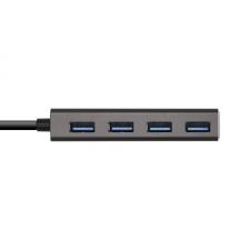 HUB USB AISENS A109-0403 GRIS - CONECTORES 1*USB TIPO-C MACHO / 4*USB 3.0 HEMBRA - LONGITUD CABLE 15CM - Imagen 3