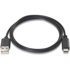 CABLE USB 2.0 AISENS A107-0051 - CONECTORES USB TIPO-C MACHO / USB TIPO A MACHO - 3A - 1M - NEGRO - Imagen 2