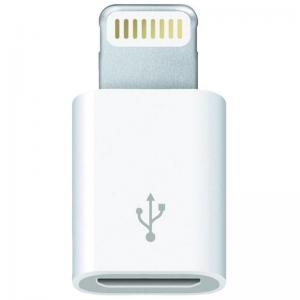 ADAPTADOR MICRO USB A LIGHTNING 3GO A200 - DE MICRO USB HEMBRA A LIGHTNING MACHO - 8 PIN - COLOR BLANCO - Imagen 1