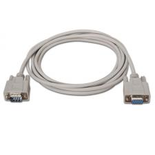 CABLE SERIE RS232 AISENS A112-0065 - CONECTORES TIPO DB9/M-DB9/H - 1.8 M - BEIGE - Imagen 2
