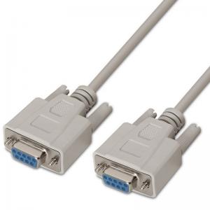 CABLE SERIE RS232 AISENS A112-0066 - CONECTORES TIPO DB9/H-DB9/H - 1.8 M - BEIGE - Imagen 1