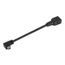 CABLE USB OTG AISENS A101-0034 - CONECTORES ACODADOS TIPO MINI USB B MACHO/TIPO USB A HEMBRA - 15CM - NEGRO